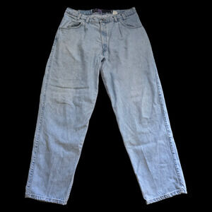 Vintage 1993 Levi's Silvertab Baggy Men’s Jeans Made in the USA, Size 38x30